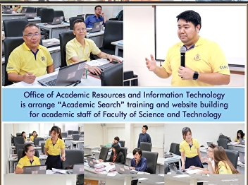 Office of Academic Resources and
Information Technology organizes
Academic Search training for academic
personnel. Faculty of Science and
Technology