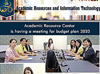 Resource Center Meeting preparation for
the 2020 budget plan