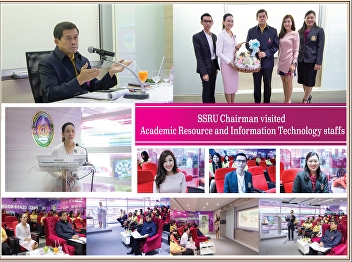 President of the University Council
visits the Office of Academic Resources
and Information Technology.