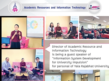 The director of Office of Academic
Resources and Information Technology
gave a lecture on 