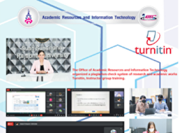 The Office of Academic Resources and
Information Technology organized a
plagiarism check system of research and
academic works (Turnitin), Instructor
group training.