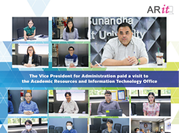 The Vice President for Administration
paid a visit to the Academic Resources
and Information Technology Office.