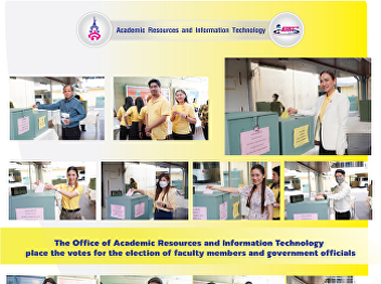 The Office of Academic Resources and
Information Technology place the votes
for the election of faculty members and
government officials.