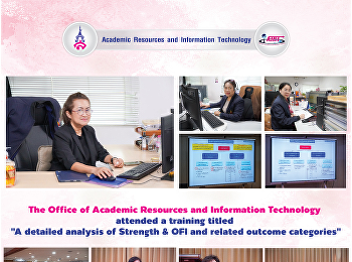 The Office of Academic Resources and
Information Technology attended a
training titled 