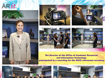 The Director of the Office of Academic
Resources and Information Technology
participated in a recording for the 2025
retirement ceremony.