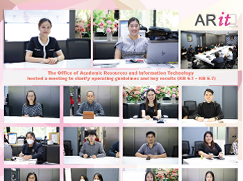 The Office of Academic Resources and
Information Technology hosted a meeting
to clarify operating guidelines and key
results (KR 5.1 - KR 5.7).